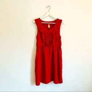 Anthropologie Maeve Red Dress - Small